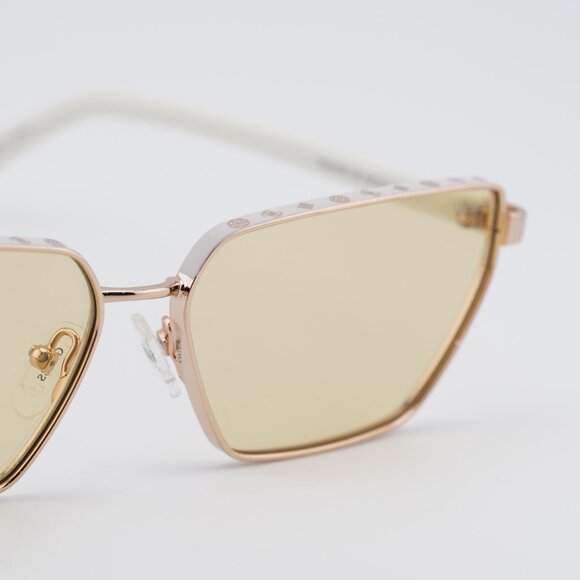 Guess GU00106 21E Sunglasses White/Gold Cat Eye Frame, Brown Lenses main image 6